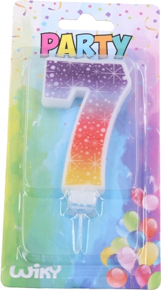 Fødselsdagslys tal 7 Stjerner