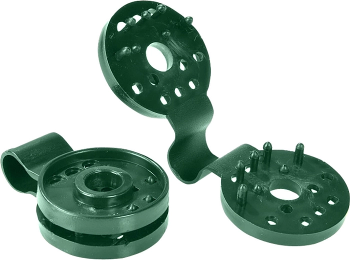 Fastgørelsesklemme til vævet skyggenet i PE med UV-beskyttelse, 10,2 × 4 cm (20 stk.)