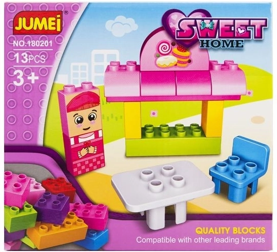 Jumei klodser Sweet home konditori (13 dele, 20 × 19 cm) - 1 stk.