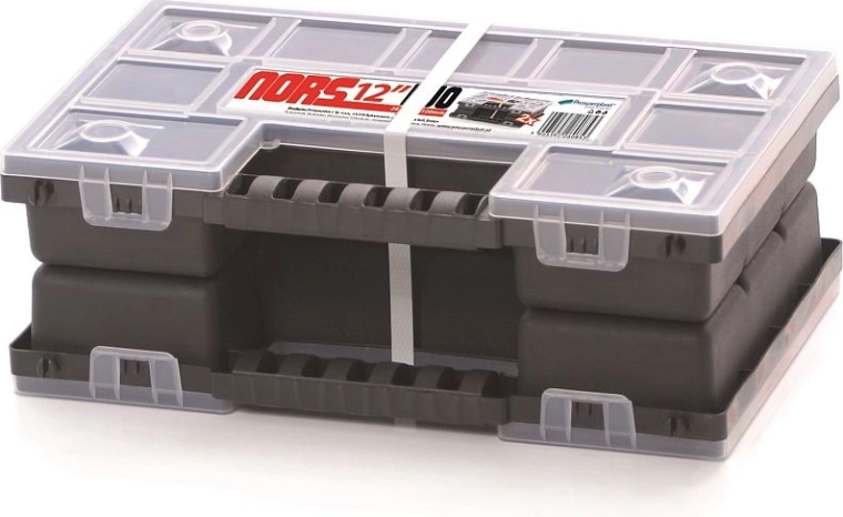 Plastorganisator NORS DUO – sæt med to sammenkoblelige bokse