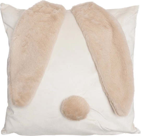 Plys-pude kanin beige 40 × 40 cm