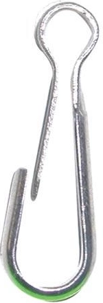 Karabinhage 50 mm nikkel, pakke med 20 stk