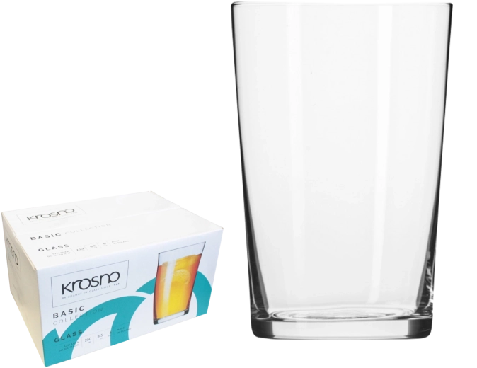 Sæt glas Krosno Basic 250 ml – 6 stk.