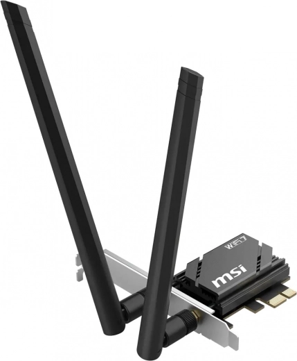 MSI Herald BE6500 WiFi 7 PCIe netværkskort