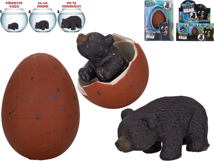 Klekkende og voksende sort bjørn – interaktivt æg til vand