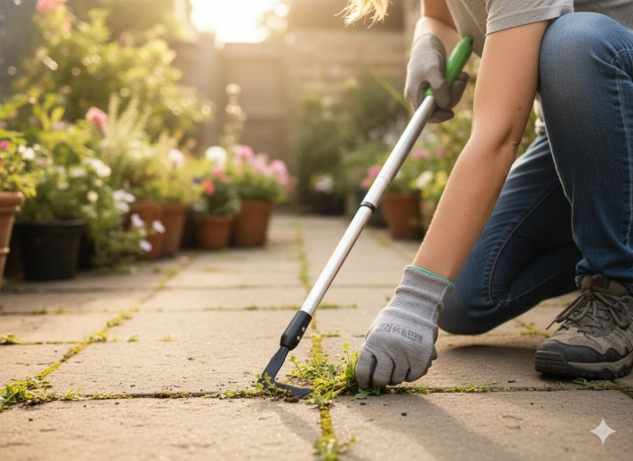 Teleskopisk ukrudtsskraber 71,5–106,5 cm