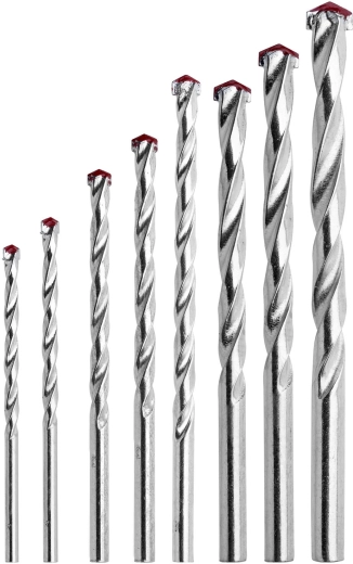 Sæt byggebor 3–10 mm, 8 dele