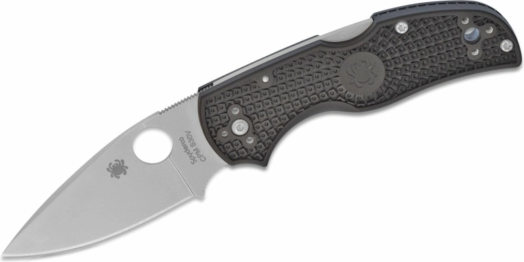 Spyderco Native 5 foldekniv 7,5 cm, satin, sort FRN