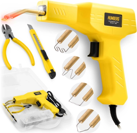Plastsvejser 50 W HUMBERG HM-292 med 800 hæfteklammer