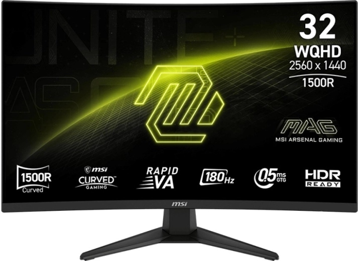 monitor 31,5'' MAG 321CQF E18 WQHD buet 180 Hz sort