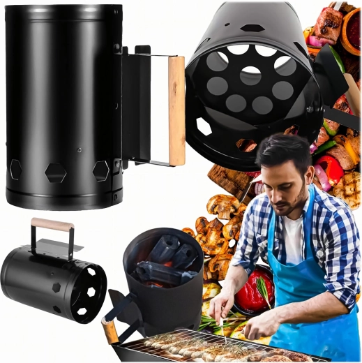Skorstenstarter til grill til trækul og briketter