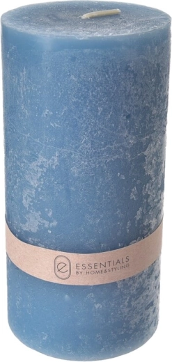 Duftlys blå 320 g, cylinder 14 cm