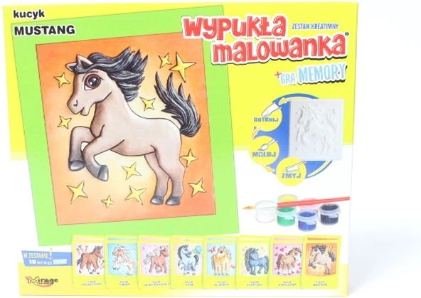 Mirage Hobby 3D-maling – Mustang-pony + vendespil