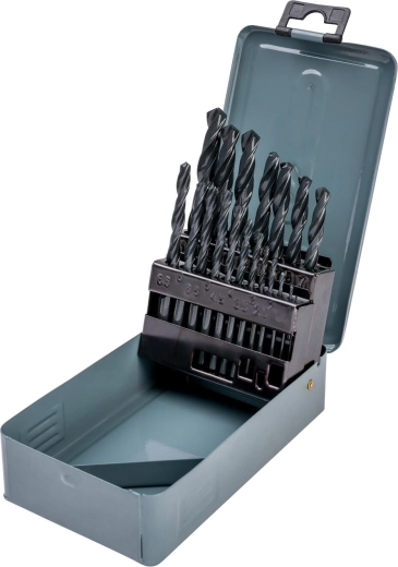 Sæt HSS metalbor 1–10 mm, 19 dele DREL