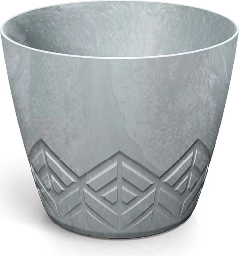 Blomsterkrukke med betoneffekt 15,8 cm