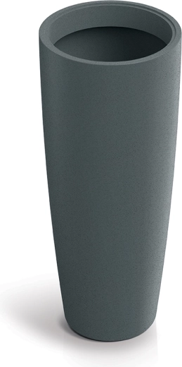 Urtepotteskjuler Molio round slim grafit 38 cm