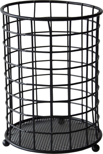 Metalstand til bestik 13 × 18 cm sort