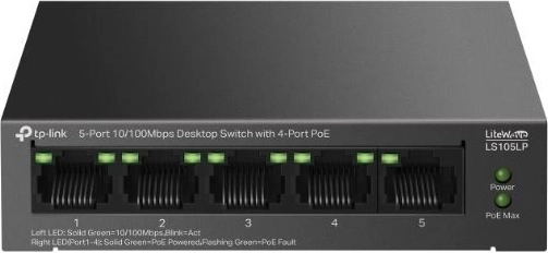 TP-Link LiteWave LS105LP 5-port PoE-switch