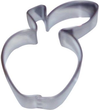 Udstikkere til småkager i rustfrit stål – æble, sæt med 10 stk.