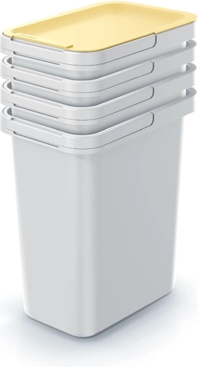 Sæt med 4 sorteringsspande til affald 4×12 l Prosperplast Systema Set