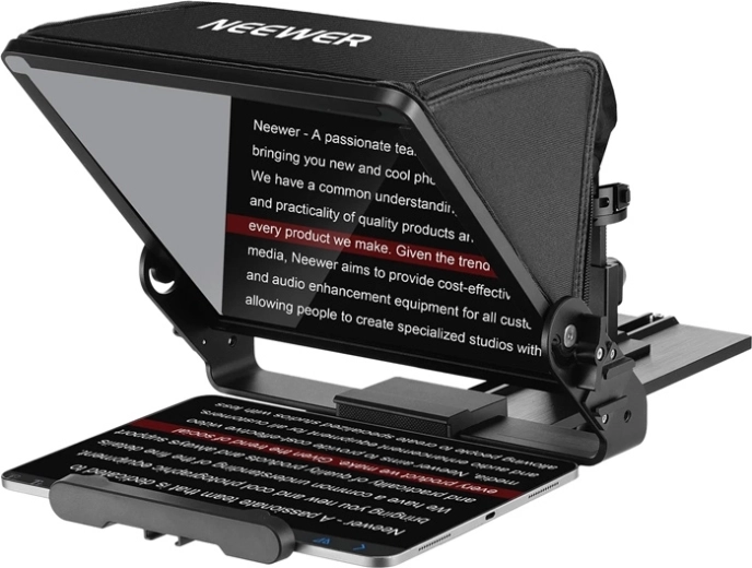 NEEWER X12 II tablet-teleprompter med stativmontering