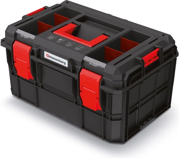 Modulært værktøjskuffert X‑BLOCK LOG 546 × 380 × 307 mm, sort