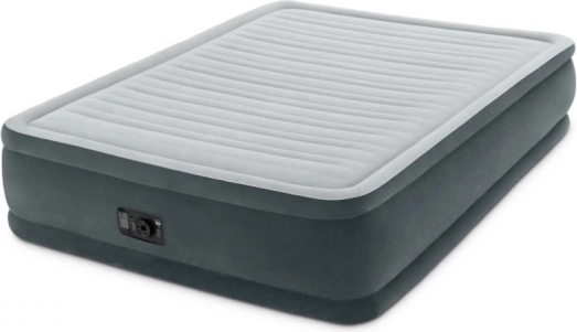 INTEX oppustelig madras med indbygget elektrisk pumpe 203 × 152 × 46 cm
