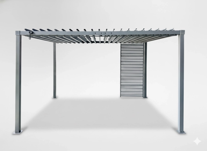 Metalpersienne 214 × 50 cm til pergola