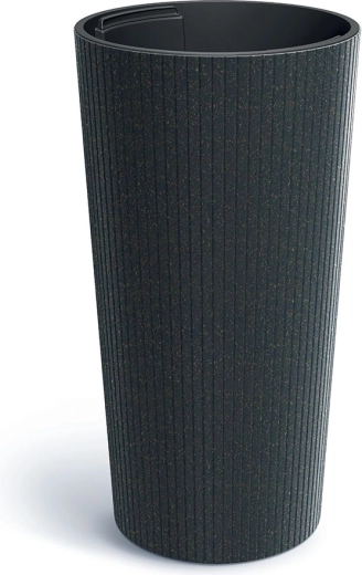 Urtepotte Lamia slim eco wood antracit