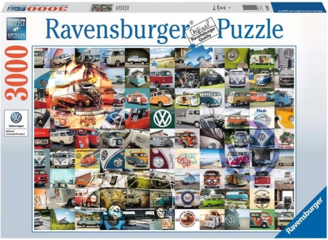 Ravensburger puslespil 3000 brikker – 99 øjeblikke VW Campervan