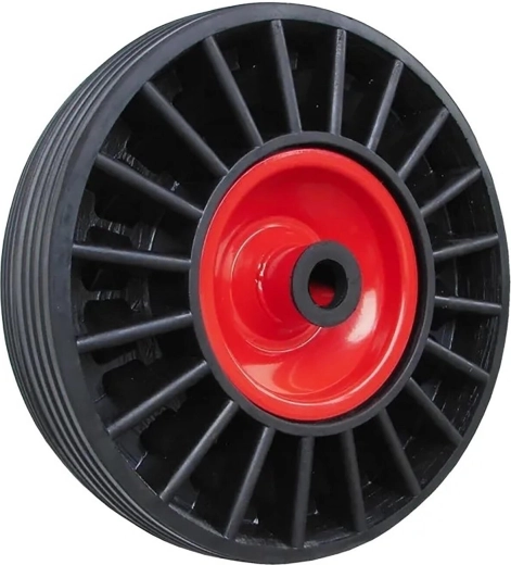 Fuldmetalhjul til sækkevogn 250 mm, nav 20 mm