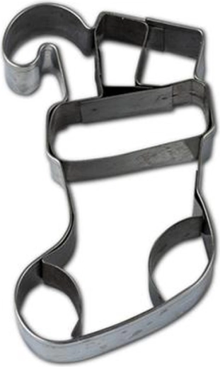 Udstiksform til småkager – sok, 7–8 cm, sølvfarvet