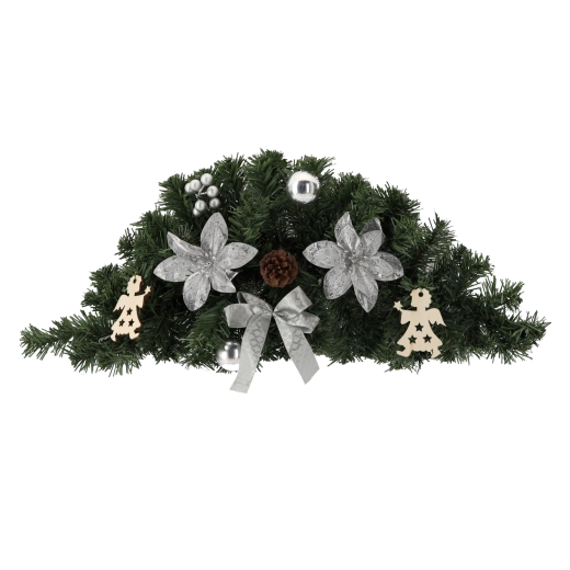 Hængende juledekoration 60 cm – sølv