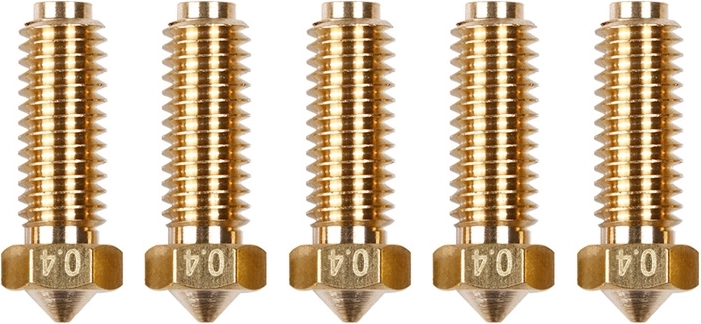 Messingdyser 0,4 mm til Anycubic Kobra 2 (5 stk)