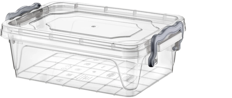 Plastbeholder Multi Box 1,2 l med låg og clips