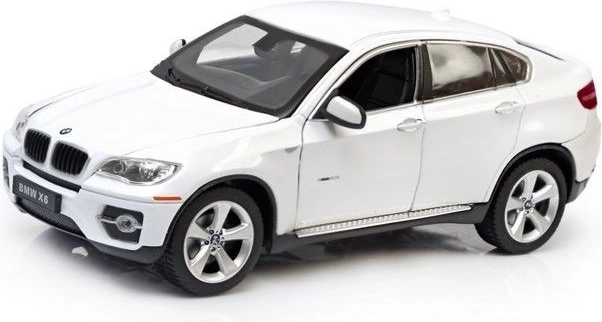 BMW X6 Rastar-bilmodel i skala 1:24 – Hvid