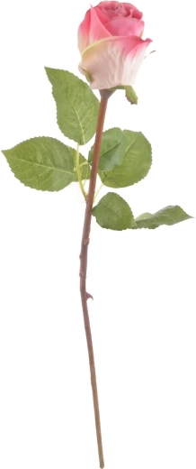 Kunstig rose lyserød 51 cm