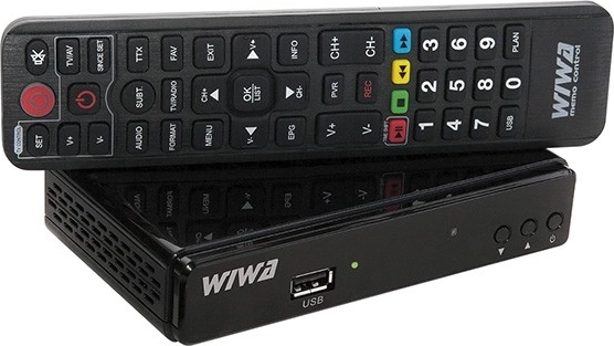 tuner WIWA H.265 LITE DVB‑T2/DVB‑T med support for HEVC H.265 og Full HD
