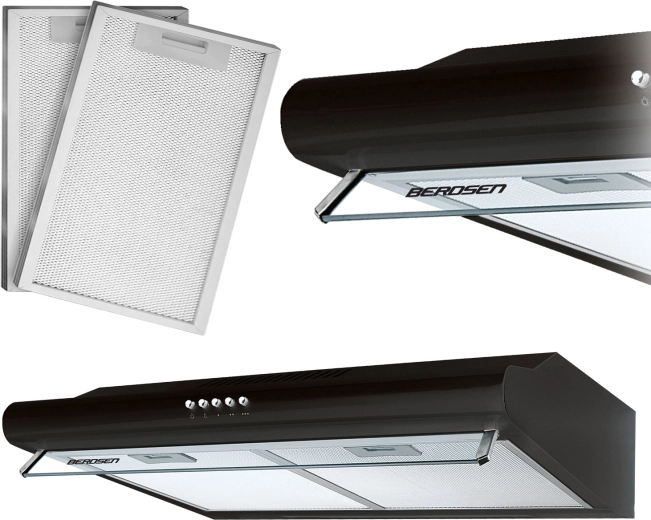 Underbyggende emhætte 50 cm BERDSEN BE-10A sort