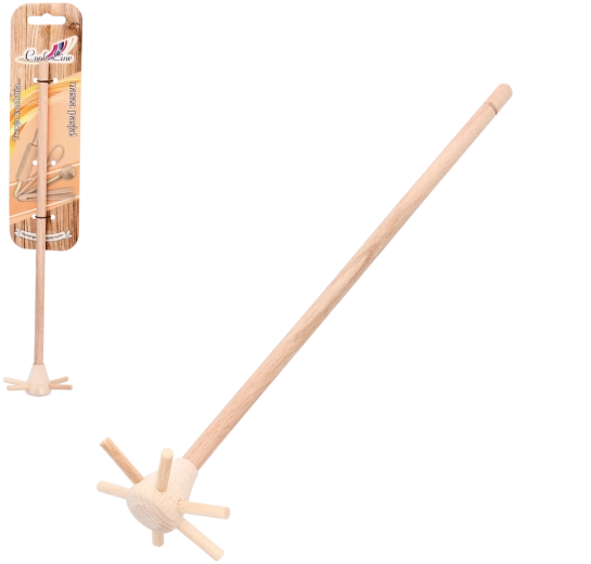 Stor træpiskeris til omrøring 27 cm