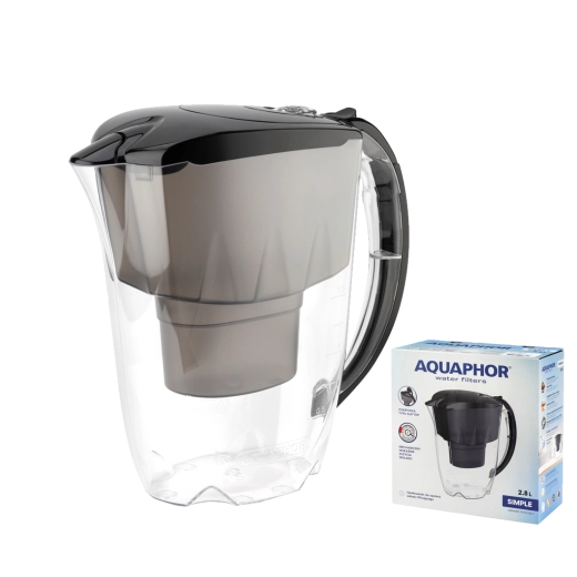 Aquaphor Simple filtreringskande 2,8 l – sort