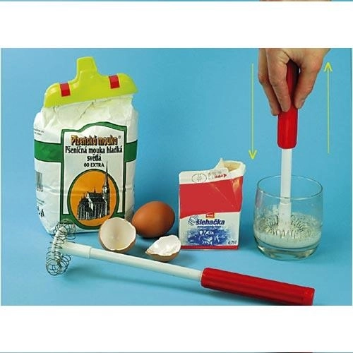 Manuel pisker Turbo 65 mm rustfrit stål med plasthåndtag