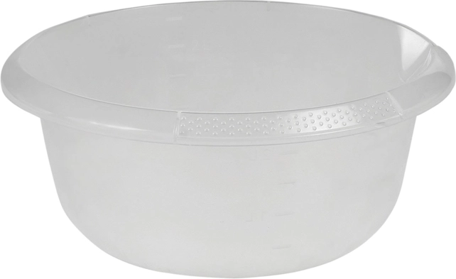 Rund skål med hældetud 2,5 l transparent 24 cm