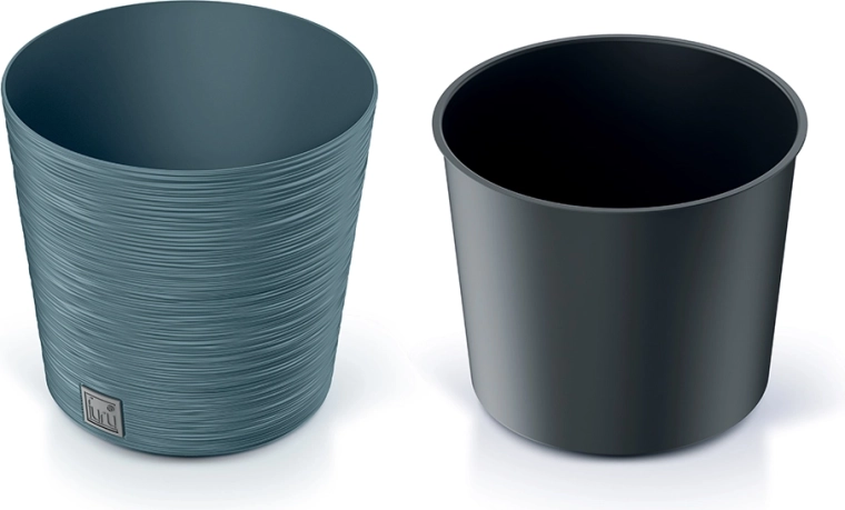 Furu Round plantekrukke 30 cm – skandinavisk blå