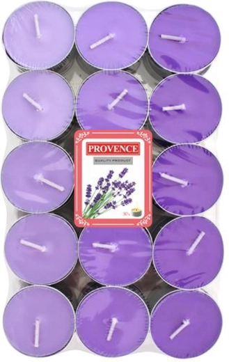 Duftende fyrfadslys Provence med lavendelduft, 30 stk.
