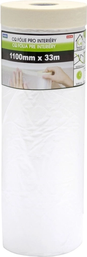 Dækketape med folie 110 × 33 m til indendørs brug