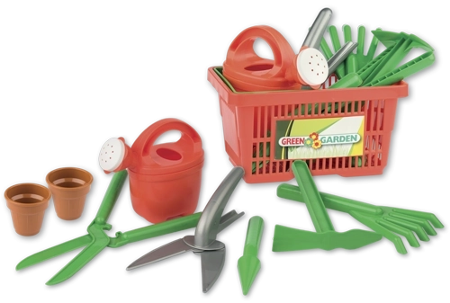 Havesæt i kurv til børn Androni, 9 dele