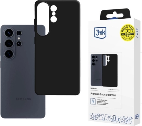 Mat etui 3mk Matt Case til Samsung Galaxy S26 Ultra – sort