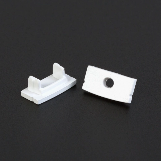 Sort endestykke til aluminiums-LED-profil 41010 – 2 stk.