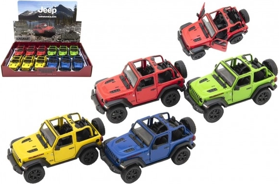 Metalmodel Jeep Wrangler 2018 med åbent tag